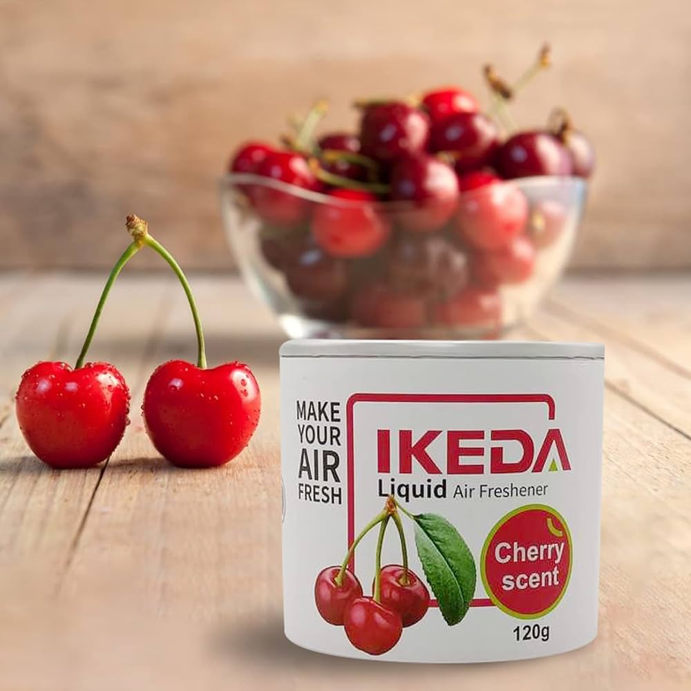 IKEDA Liquid Air Freshener – Cherry Scent 120g | Long-Lasting Car & Home Freshener - Image 2